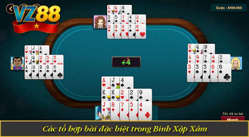 Các tổ hợp bài đặc biệt trong Binh Xập Xám