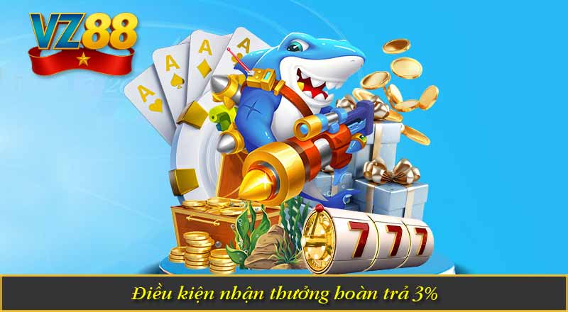 Khuyến Mãi Hoàn Trả 3% - Ưu Đãi Tri Ân Hội Viên VZ88 6 Điều kiện nhận thưởng hoàn trả 3%