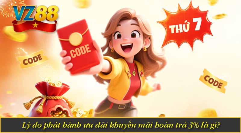 Khuyến Mãi Hoàn Trả 3% - Ưu Đãi Tri Ân Hội Viên VZ88 5 Lý do phát hành ưu đãi khuyến mãi hoàn trả 3% là gì?