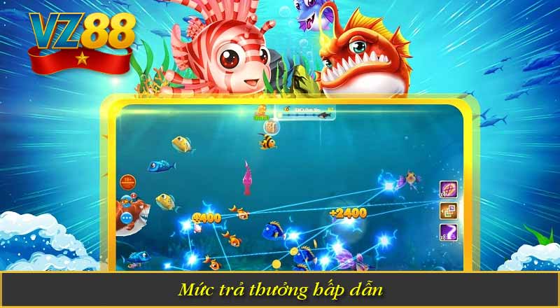 Bắn Cá Online – Sân Chơi Hấp Dẫn Không Thể Bỏ Lỡ Tại VZ88 9 Mức trả thưởng hấp dẫn