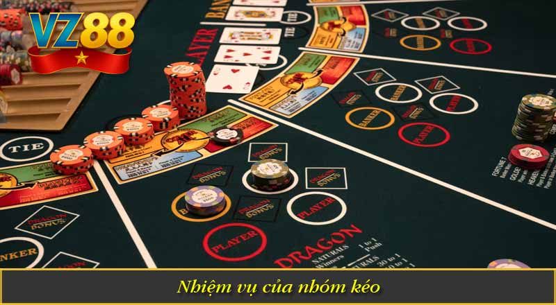 Hình thức kéo Baccarat là gì? Tìm hiểu chi tiết 6 Nhiệm vụ của nhóm kéo