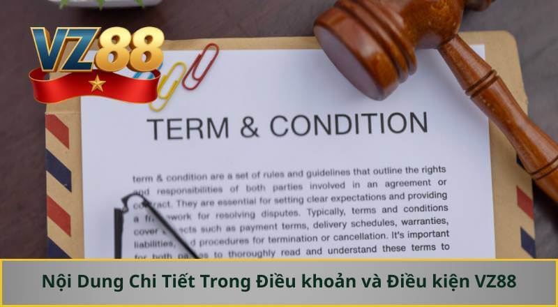 ĐIỀU KHOẢN VÀ ĐIỀU KIỆN VZ88 2 Nội Dung Chi Tiết Trong Điều khoản và Điều kiện VZ88